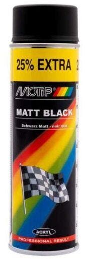 Motip mat zwart - spuitbus 500ML, Verzenden, Nieuw