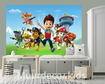 Paw Patrol fotobehang, ook posters in voorraad, Muurdeco4kid, Ophalen of Verzenden, Nieuw, Wanddecoratie