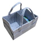 Luiertas Vilt - Grijs - Vilt - 32 x 22 x 19 cm - Luier, Kinderen en Baby's, Verzenden, Nieuw
