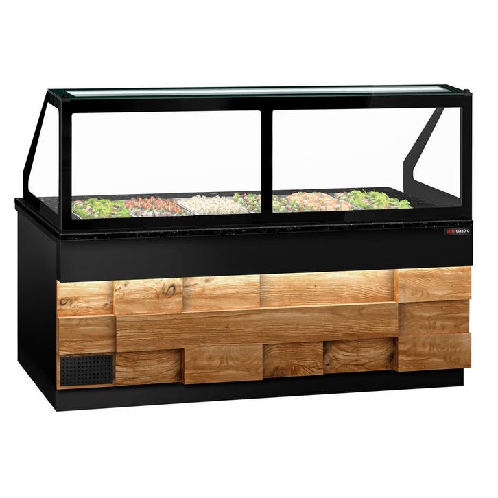 GGM Gastro | Saladette TORONTO - 2550mm - Houten voorkant -, Zakelijke goederen, Horeca | Meubilair en Inrichting, Nieuw in verpakking