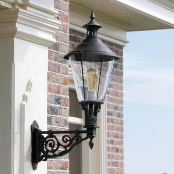 Buitenlamp Scheveningen S Brons Buitenverlichting, Overige materialen, Verzenden, Wandlamp, Nieuw
