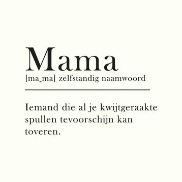 Homebound Tegeltje mama woordenboek, Ophalen of Verzenden