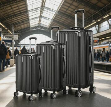 3-delige Hardcase Koffer Set: Lichtgewicht ABS Trolley met T, Verzenden, Nieuw