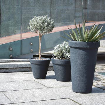 Bloempot Antraciet 63x40cm (Plantenbakken, Tuinieren), Verzenden, Nieuw