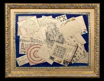 École Française (Fin XIXème) - Trompe-lœil à papiers