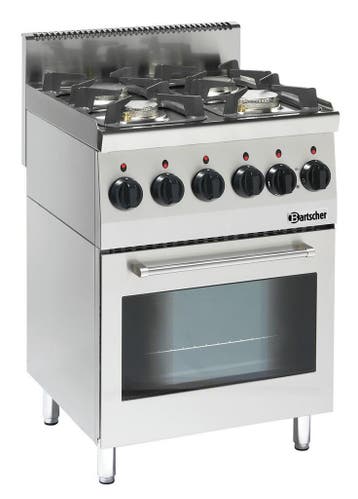 Bartscher Gasfornuis 600, B600, 4-pits, EO | 19 kW | 230V |, Ophalen of Verzenden, Nieuw in verpakking