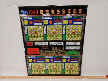 Originele frontplaat van bingo- en spelautomaat..., Nieuw