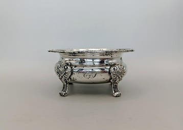 Oval Shaped - Kom - .800 zilver, Antiek en Kunst