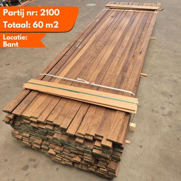 Thermo Frake Rhombus latten 3350x66x18mm, Ophalen of Verzenden, Nieuw