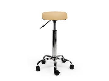 Tabouret Beige - Hoge uitvoering, In hoogte verstelbaar, Nieuw, Kunststof