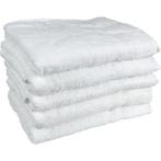 Badhanddoeken wit set van6-113x72cm badstof(katoen) 400gr/m2, Verzenden, Nieuw, Wit, Handdoek