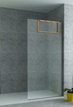 Opbouwnis voor douchewand 30 x 60 x 8 cm geborsteld koper, Ophalen of Verzenden, Nieuw, Koper, Bad