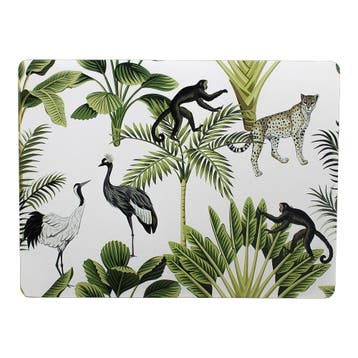 placemat jungle wit 30x40cm (4)*, Verzenden, Nieuw