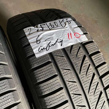 2 x Infinity 215-60-16 Winterbanden 6mm, 16 inch, Band(en), Personenwagen, Gebruikt