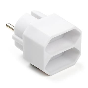 Verloopstekker | Q-link (Tweeweg, 2.5 A, Wit), Verzenden, Nieuw