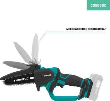 2dekans | VONROC Mini Kettingzaag 20V – 152mm - Zonder accu, Ophalen of Verzenden, Zo goed als nieuw, VONROC
