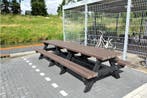 Rockwood® Picknicktafel Vlier - Zwaar Kunststof - Quartz, Tuin en Terras, Ophalen of Verzenden, Nieuw, Rechthoekig, Hout