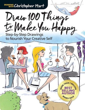Draw 100 Things to Make You Happy - Christopher Hart, Verzenden, Zo goed als nieuw, Christopher Hart