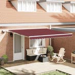 vidaXL Luifel handmatig uittrekbaar met LED 400x300 cm, Tuin en Terras, Zonneschermen, Verzenden, Nieuw