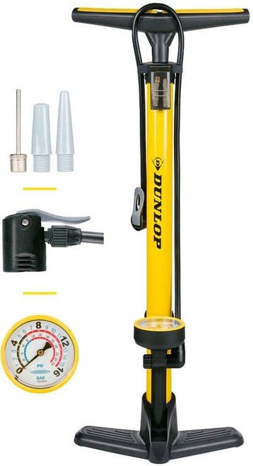 Dunlop fietspomp met drukmeter, Verzenden, Nieuw