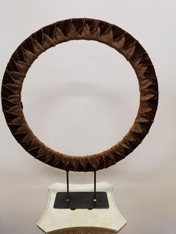 Wolband heavy wolvlies meerkleurig choco/creme 150 mm per 5, Ophalen of Verzenden, Nieuw