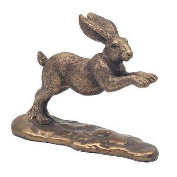 sculptuur, Leaping Hare Sculpture – Expressive Wildlife