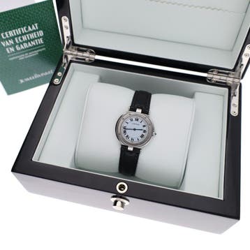 Cartier Santos de Cartier Vendome 8192; Unisex Horloge, Overige merken, Polshorloge, Ophalen of Verzenden, Leer