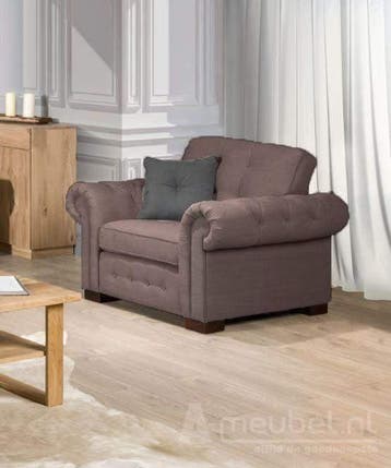 Fauteuil Groenveld - fauteuils - Taupe, Nieuw, Stof