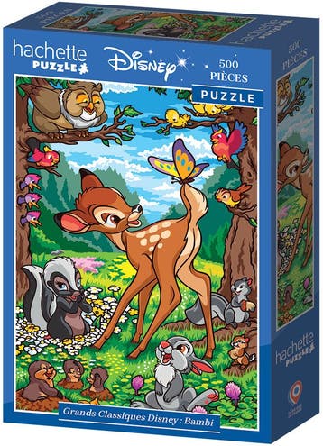 Disney - Bambi Puzzel (500 stukjes) | Hachette - Puzzels, Verzenden, Nieuw