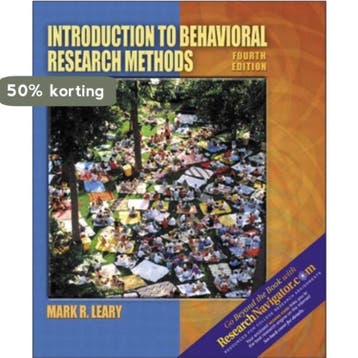 Introduction to Behavioral Research Methods - Mark R. Leary, Verzenden, Gelezen, Mark R. Leary