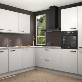 Zijdegrijze keuken Bagdad 129991, Verzenden, Nieuw
