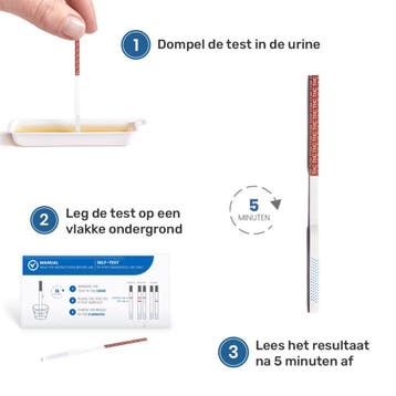 Drugstest Cannabis (THC) en Cocaïne (COC) - Urinetest, Sport en Fitness, Gezondheidsproducten en Wellness, Verzenden, Nieuw, Overige typen