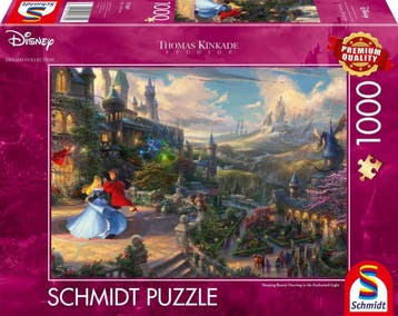 Disney Dreams Puzzel Doornroosje Dansen in het Magische Lich, Verzamelen, Disney, Ophalen of Verzenden, Nieuw
