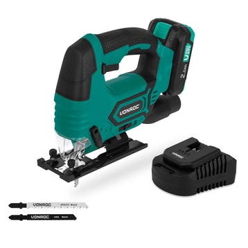 Accu Decoupeerzaag 20V | Incl. 2.0Ah Accu en snellader, Verzenden, Nieuw, VONROC