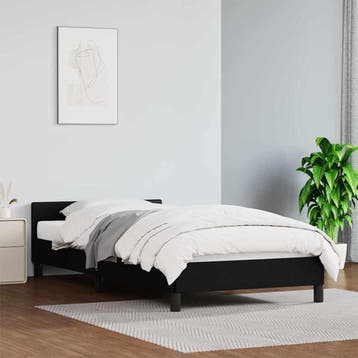 vidaXL Bedframe met hoofdeinde zonder matras 100x200 cm, Overige materialen, 100 cm, Eenpersoons, Verzenden