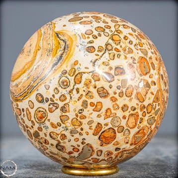 Natuurlijke eerste kwaliteit luipaardjaspis Sphere- 1970.39
