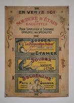 Reclamebord Souder Soudex Souderine. - Reclamebord - Koper