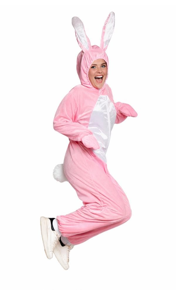 Onesie Haas Roze/Wit, Kleding | Dames, Carnavalskleding en Feestkleding, Nieuw, Ophalen of Verzenden