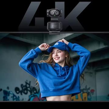 4K PTZ Webcam AI Tracking Dual Camera Autofocus Gesture, Verzenden, Nieuw