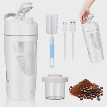 Elektrische Shaker Fles 700ml - USB-C Oplaadbaar, BPA-Vrij &, Verzenden, Nieuw