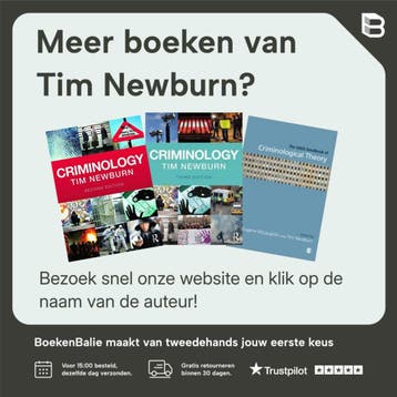 Criminology - Tim Newburn 9781843922841, Verzenden, Gelezen, Tim Newburn