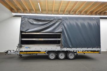 Hulco Medax-3 3500  502x203 + Huif Plateauwagen, Auto diversen, Aanhangers en Bagagewagens, Ophalen of Verzenden, Gebruikt