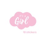 10x Sticker Its a Girl - sluitsticker - hoera een meisje..., Ophalen of Verzenden, Nieuw, Meerdere stickers