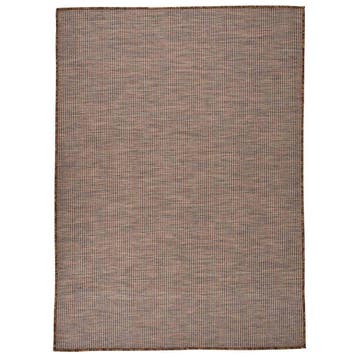 vidaXL Buitenkleed platgeweven 200x280 cm bruin, Verzenden, Nieuw, Bruin