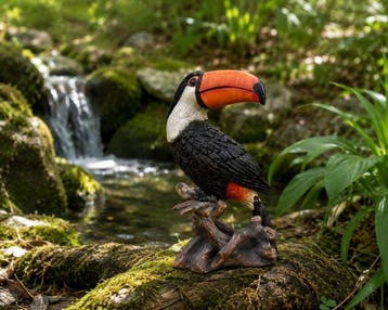 Beeld, Beautiful sculpture of toucan - 31 cm - polyresin