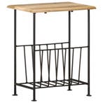 vidaXL Tijdschriftenrek 40x30x50 cm massief mangohout en, Verzenden, Nieuw