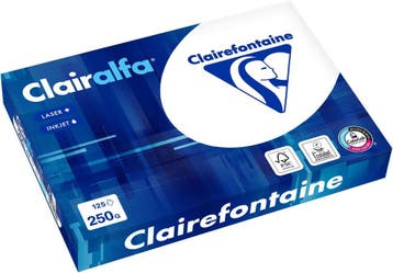 A4 papier 250 gram pak 125 vel Clairefontaine Clairalfa, Computers en Software, Verzenden, Nieuw, Clairefontaine