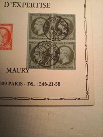 Frankrijk 1860 - Napoléon III, legende van het Franse, Gestempeld