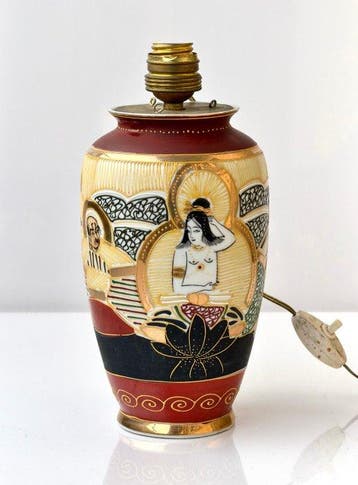 Tafellamp - Keramiek - Vintage Japanse Satsuma