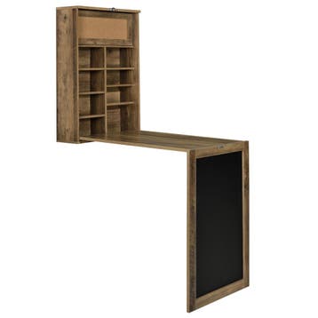 Klaptafel eettafel voor wandmontage met krijtbord hout, Verzenden, Nieuw